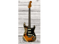 Fender  Custom Shop Limited Edition Poblano Strat. Super Heavy Relic Super Faded Aged 3-Color Sunburst